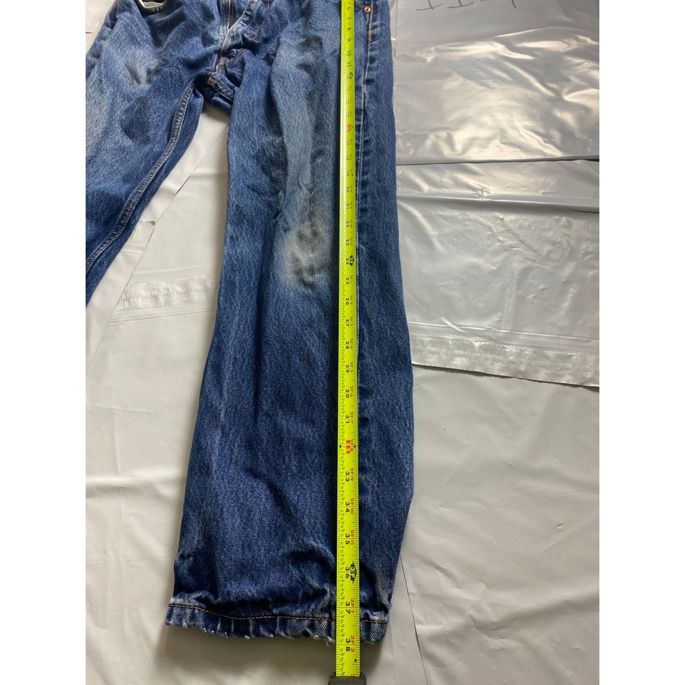 Levi's Jeans Mens 32x30 Blue Straight Leg Denim Classic‎ Faded Wash - Picture 7 of 12